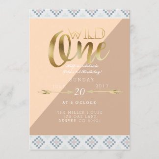 Boho Wild One | Erste Geburtstagspartei Einladung