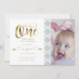 Boho Wild One | Premier Invitation de fête d'anniv