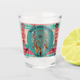 Boho Wild und Free Tequila Schnapsglas