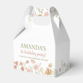 Boho Wildblume Birthday Favor Box Geschenkschachtel