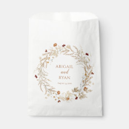 Boho Wildblume Blumen Butterfly Wedding Geschenktütchen