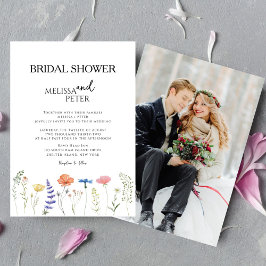 Boho Wildblume Bridal Dusche Einladung