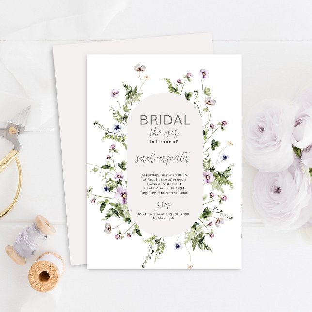 Boho Wildblume Bridal Dusche Einladung (Von Creator hochgeladen)