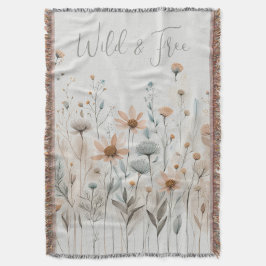 Boho Wildblume Decke