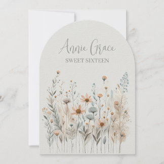 Boho Wildblume Einladung