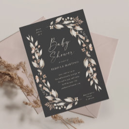 Boho Wildblume Elegant Floral Baby Shower Einladung