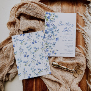 Boho Wildblume etwas Blau Ich mache Brautparty Einladung