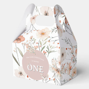 Boho Wildblume Floral Baby Birthday Geschenkschachtel