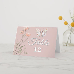 Boho Wildblume Floral Butterfly Dankeskarte