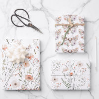 Boho Wildblume Floral Butterfly