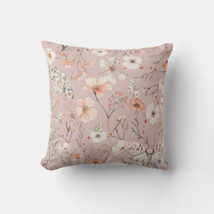 Boho Wildblume Floral Butterfly Kissen
