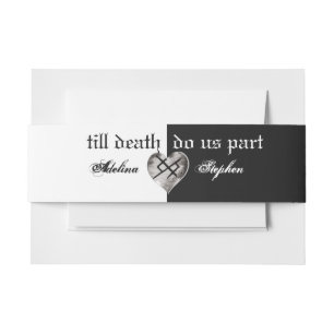 Boho Wildblume Gothic Viking Ewige Liebe Hochzeit Einladungsbanderole
