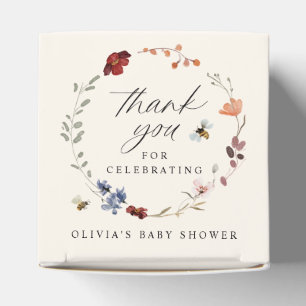 Boho Wildblume Greenery Baby Shower Fevor Box Geschenkschachtel