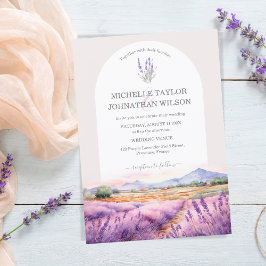 Boho Wildblume Lavender Lila Violette Einladung