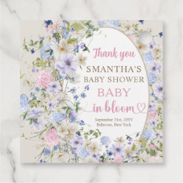Boho Wildblume Meadow Arch Elegantes Floral Baby Geschenkanhänger