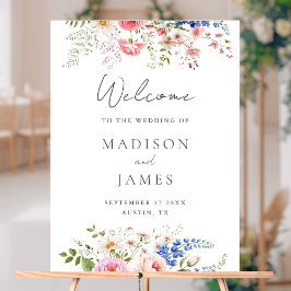 Boho Wildblume Minimalistische Blumen Begrüßung Ho Acrylschild