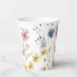 Boho Wildblume Pappbecher