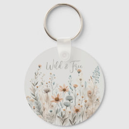 Boho Wildblume Schlüsselanhänger