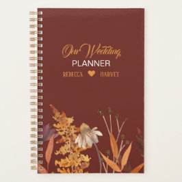 Boho Wildblume Terracotta Herbstliche Hochzeit im Planer