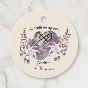 Boho Wildblume Viking Liebe Gotische Gastgeschenke Geschenkanhänger