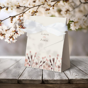 Boho Wildblume Wedding Geschenkschachtel
