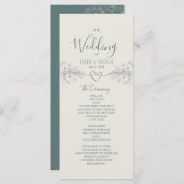 Boho Wildblume Wedding Program Programm