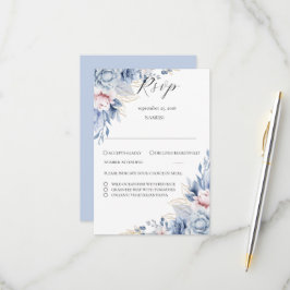 Boho Wildblume Wedding RSVP Karte