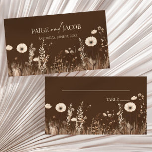 Boho Wildblume Wild Blume Floral Wedding Platzkarte