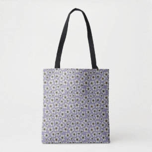 Boho-Wildblumen auf Lavendel Tasche