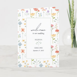 Boho Wildblumen Blumenorden Programm