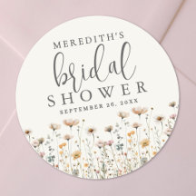 Boho-Wildblumen-Braut- Dusche