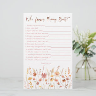 Boho Wildblumen, die Mama am besten kennen