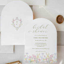 Boho-Wildblumen Elegante Brautparty