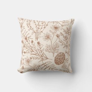 Boho-Wildblumen-Kissenbezug Botanisch Blumig Kissen