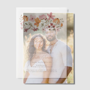 Boho Wildblumen Liebe ist im Bloom-Brautparty