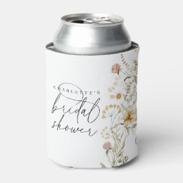 Boho Wildblumen Minimale Brautparty-Favoriten Dosenkühler