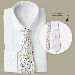 Boho Wildblumen Neck Tie Krawatte