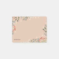 Boho Wildblumen Neutrale Palette Ihr Name