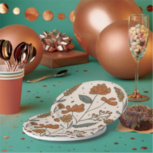 Boho Wildblumen Paper Teller
