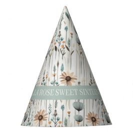 Boho Wildblumen Partyhütchen