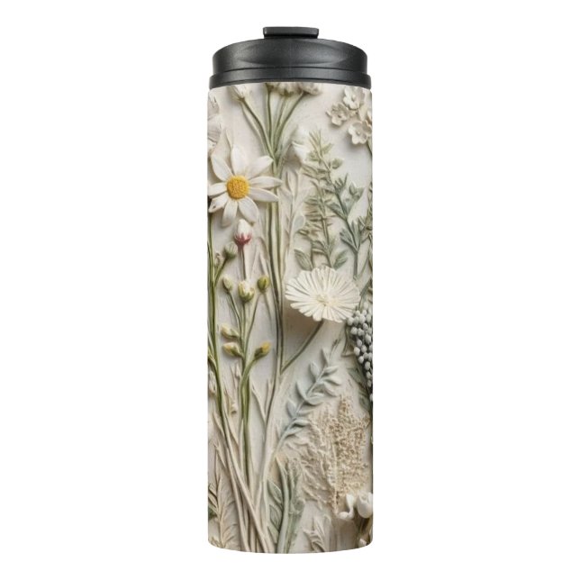 Boho Wildblumen Thermosbecher (Vorderseite)