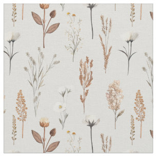Boho Wilde Unkräuter Blumen rustikal Stoff