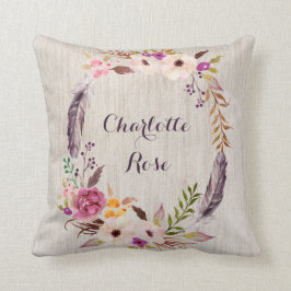 Boho wilder Baby-Mädchen-Kinderzimmer-mit Kissen