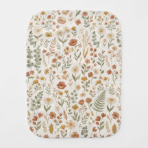 Boho-Wildflower-Botanische Blumenerdtöne Baby