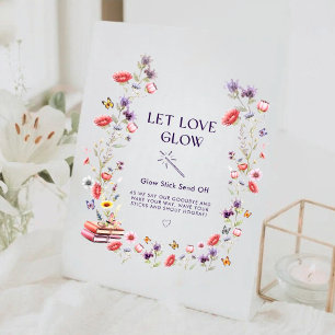 Boho-Wildflower-Buch Lasst die Liebe leuchten Brau Sockelschild