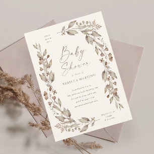 Boho-Wildflower-Eleganter-Blumen-Baby-Shower-Magne Magnetkarte
