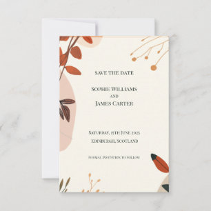 Boho-Wildflower-Hochzeit-Save-The-Date-Karte   Frü Save The Date