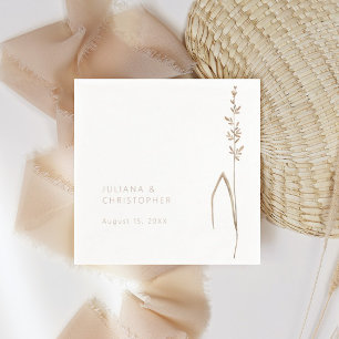 Boho-Wildflower-Hochzeits-Cocktail-Papier-Serviett Serviette