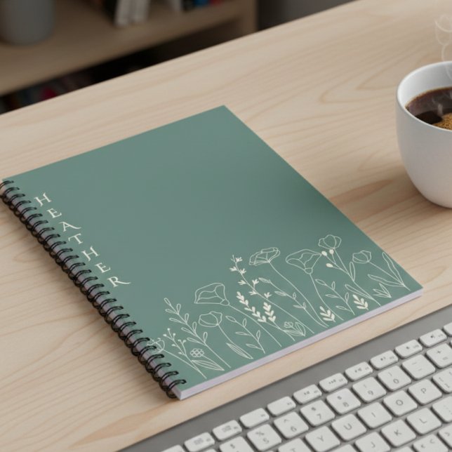 Boho-Wildflower-Personalisiertes Geschenk für Sie Planer (Von Creator hochgeladen)