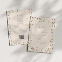 Boho Wildflowers Alles in Einem Details Babyparty